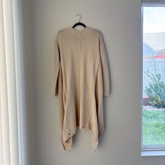One Teaspoon Desert Eagle Maxi Cardigan Cream Duster Sweater Long Knit Neutral - Picture 7 of 15